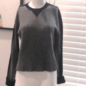 Rag & Bone Grey Marled Wool Crop Sweater Size XS
